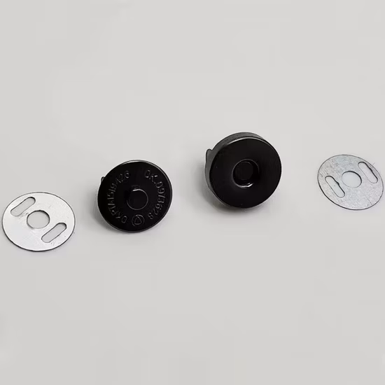 Customized High-Quality Metal Alloy Magnetic Snap Buttons for Leathers Jackets and Bags
