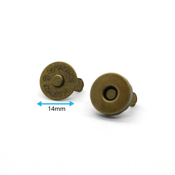 14mm Thickened One Side Solid Color Small Magnetic Button for Handbag