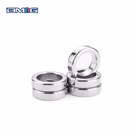 Aimant permanent de haut-parleur de néodyme de pot d'annulus de cercle d'anneau industriel super fort